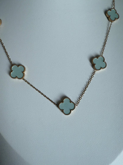 Mint Trefoil Necklace